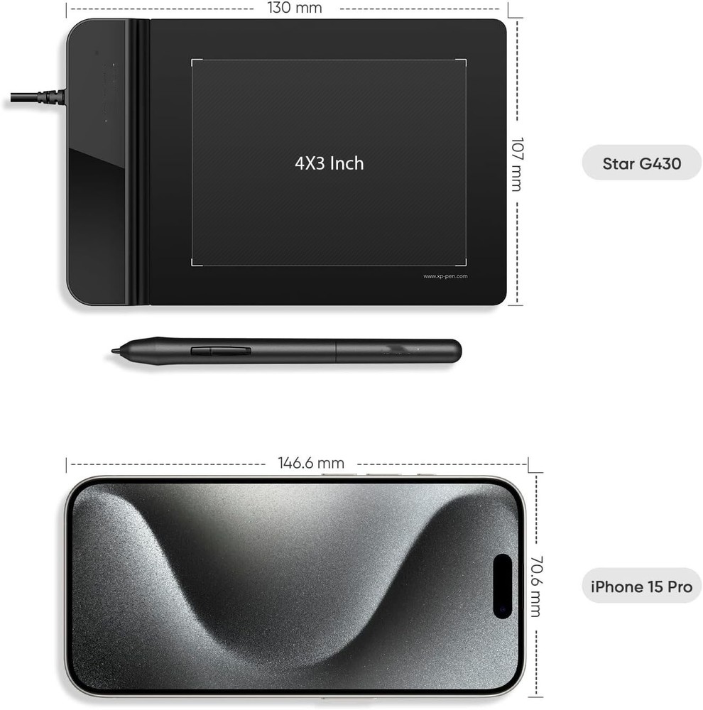 Graphics Drawing Tablet Board Laptop PC Windows MAC With Pen Portable Wireless