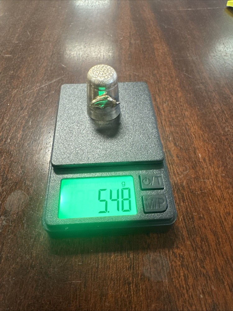 Sterling Silver Thimble Dolphin