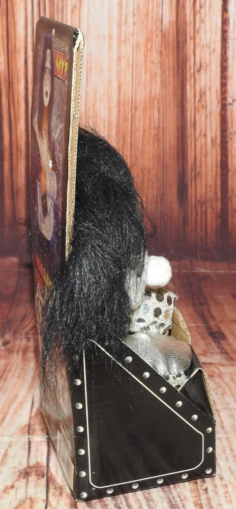 Set of 3 1998 Kiss Bean Bag Dolls, Gene Simmons, Ace Frehley, Paul Stanley