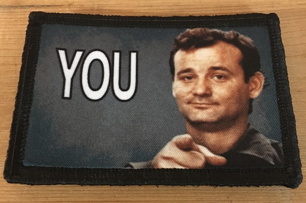 Bill Murray Stripes Morale Patch Tactical ARMY Funny Military