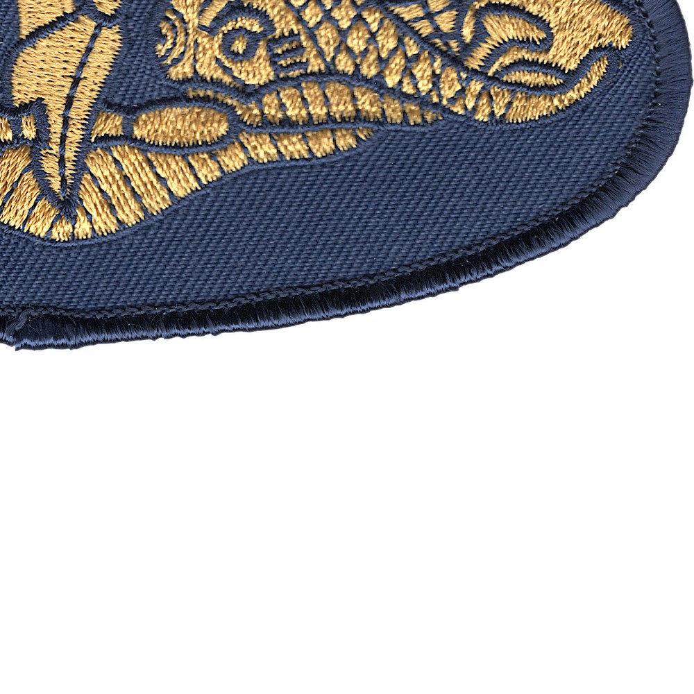 Navy Gold Dolphins Small Version Patch