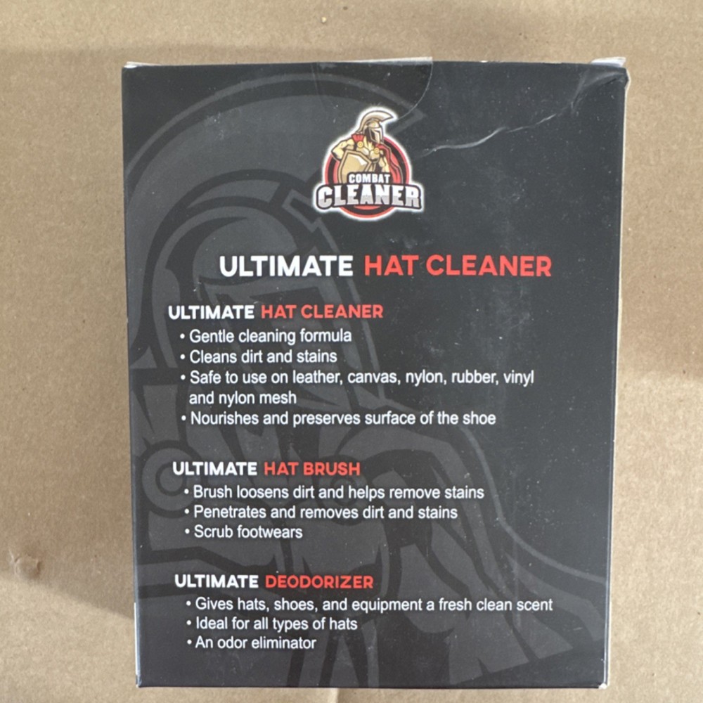Combat Cleaner 3 Piece Hat Cleaner & Deodorizer Accessory Set for Men