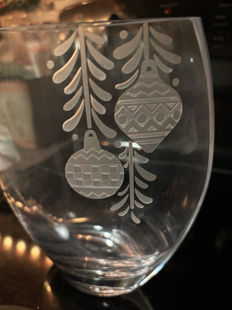 Beautiful 3d Clear Christmas Vase