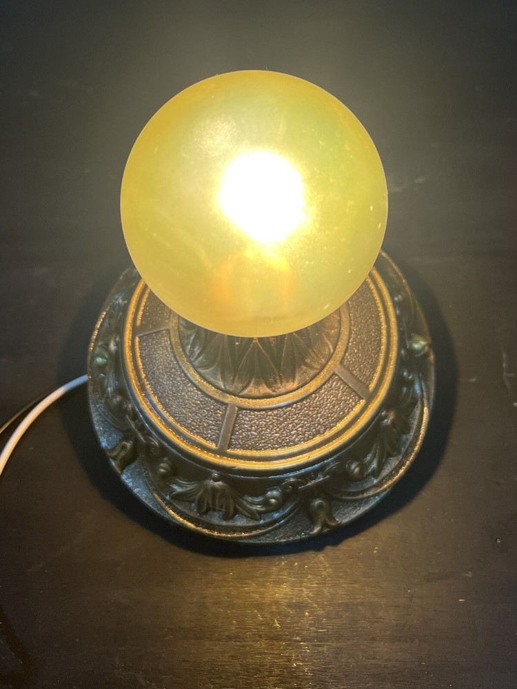 Flush Mount Fixture Rewired Polychrome Nice! 27H