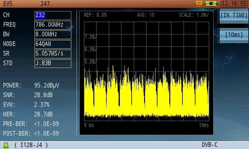 Deviser DS2800 Digital TV Spectrum Analyzer, Charger & Carrying Case