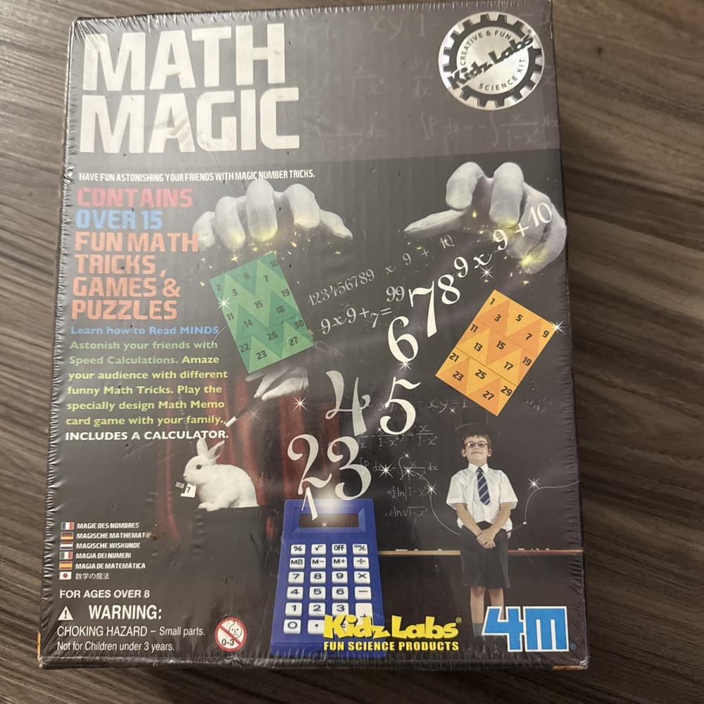 Math Magic Science Kit Kidz Labs Tricks Games Puzzle Educational Games Sealed