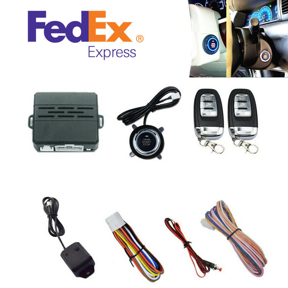 D7 One Key Remote Start Ignition Engine Starter Push Button Alarm Safety System