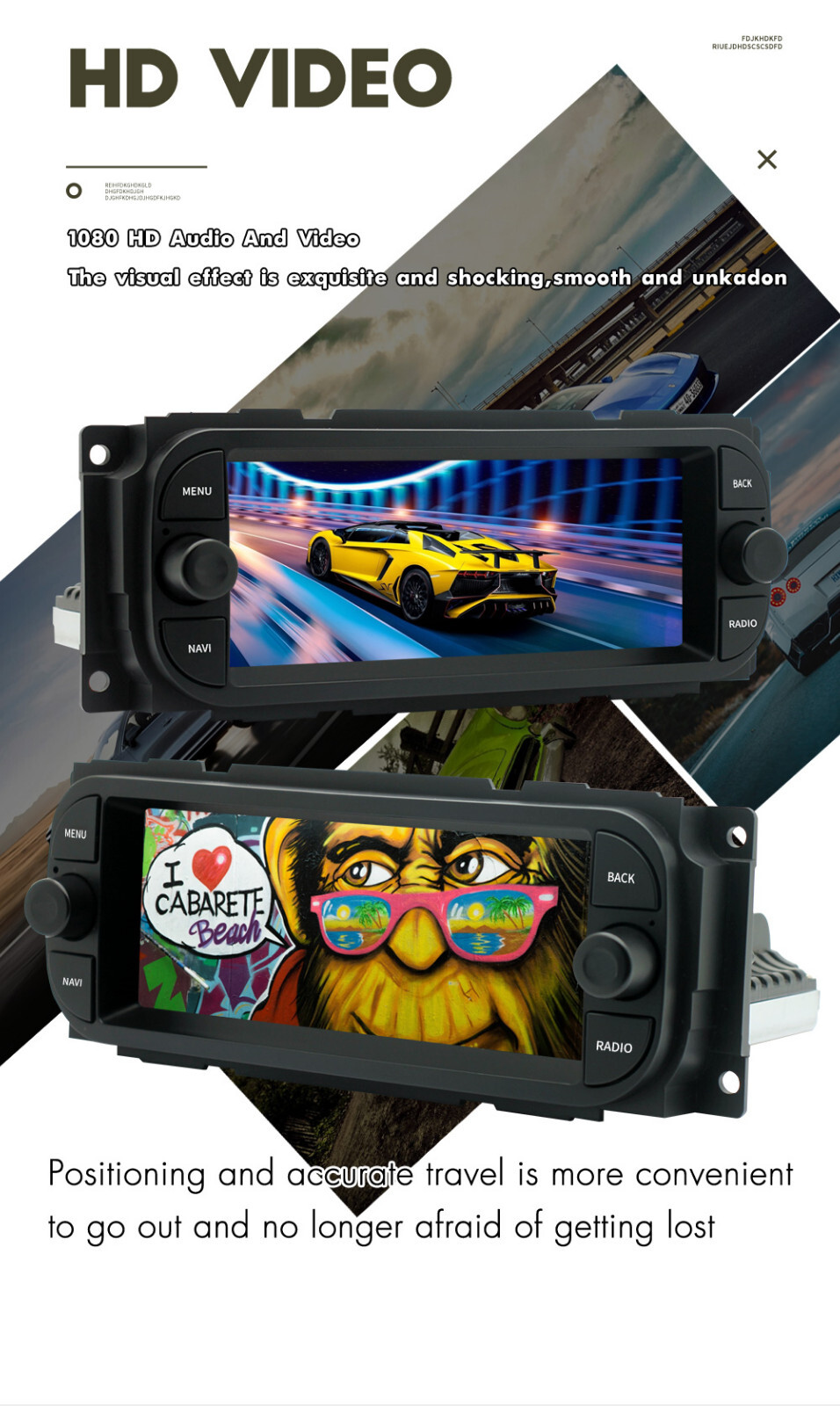 Touch Screen Car Radio Player BT SWC W/Cam Fit For Chrysler PT Cruiser 2000-2006