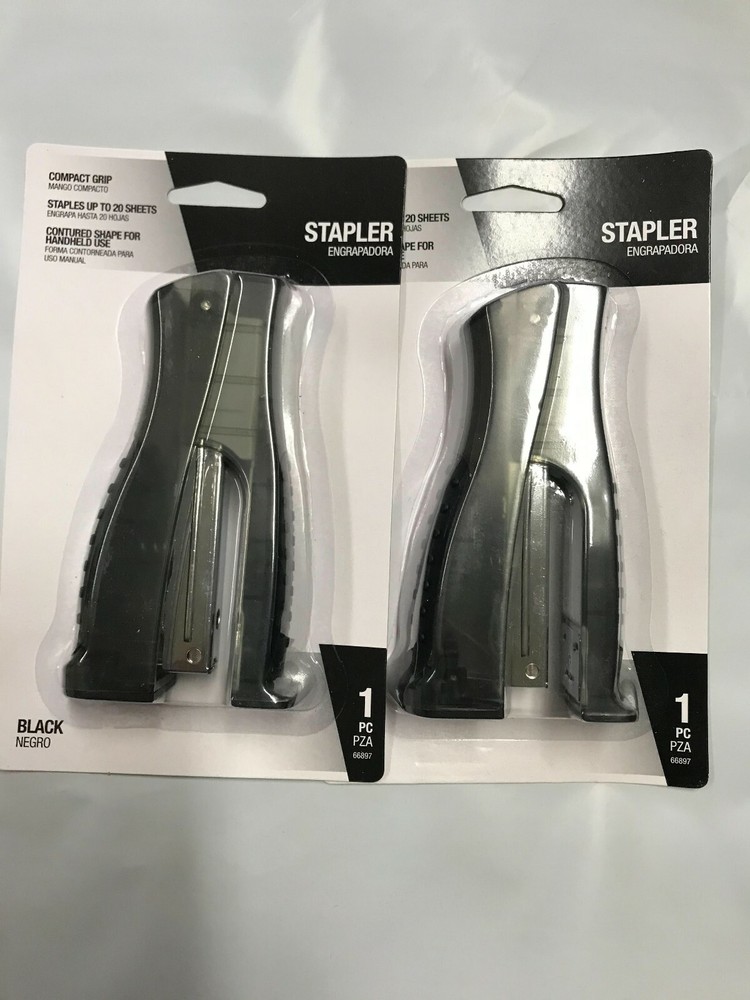 Compact Grip Stapler - 20 Sheets Capacity Black Color