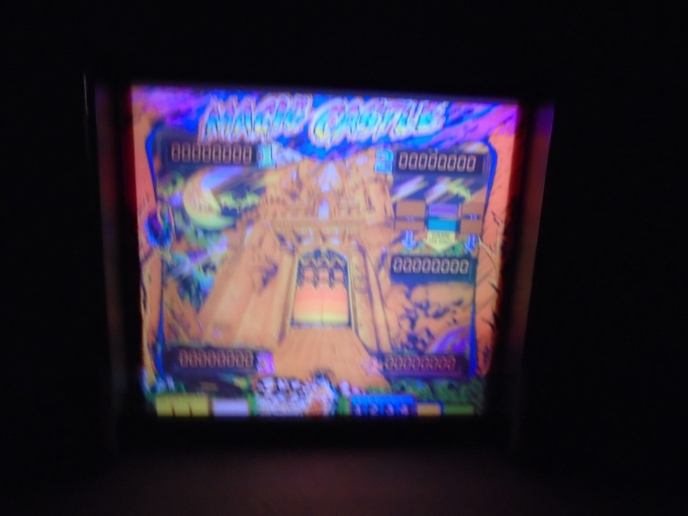 Zaccaria Magic Castle Pinball Head LED Display light box
