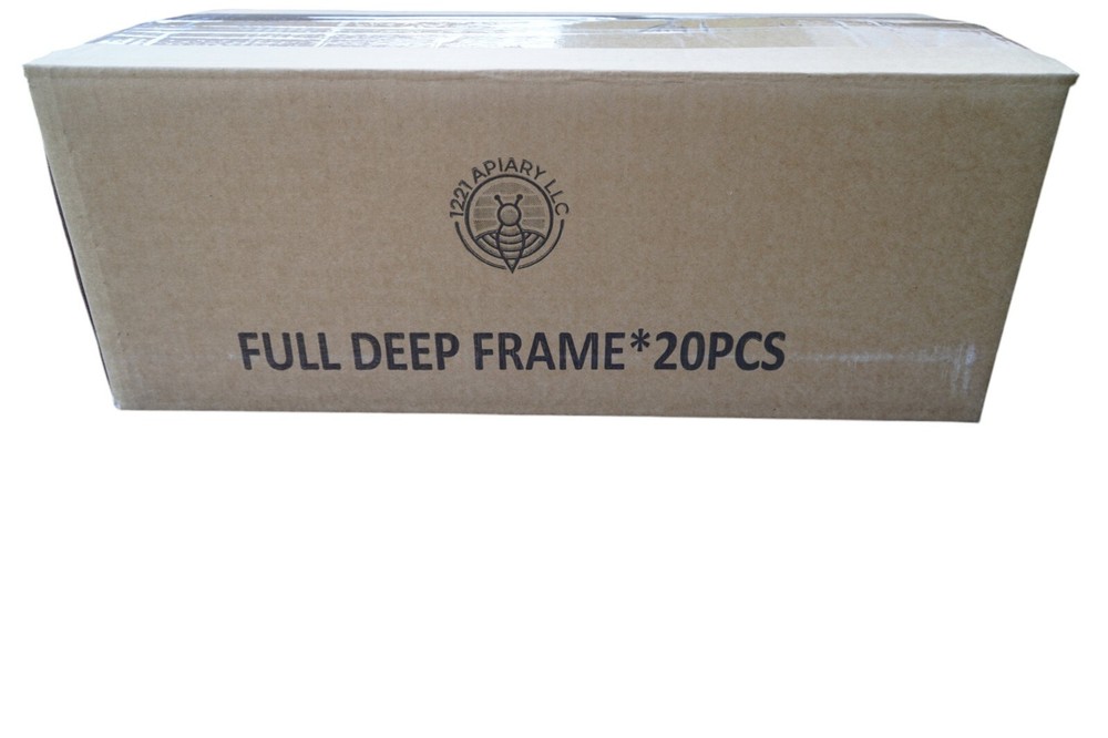 Bee Hive Langstroth Deep Frames Kit ( Frames + Yellow foundation ) 20 FRAMES