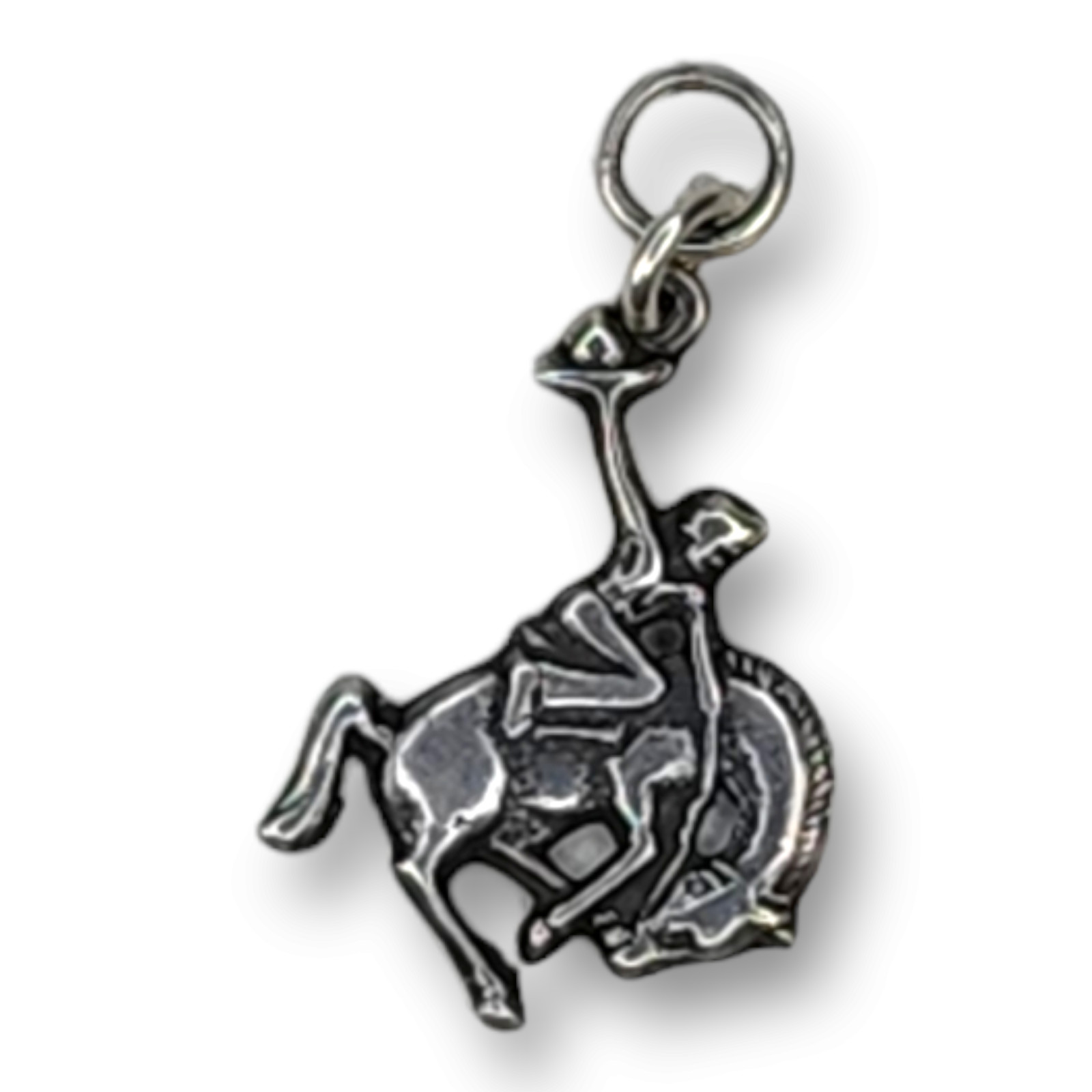 Vintage Southwestern Sterling Silver 925 Bucking Bronco Cowboy Charm