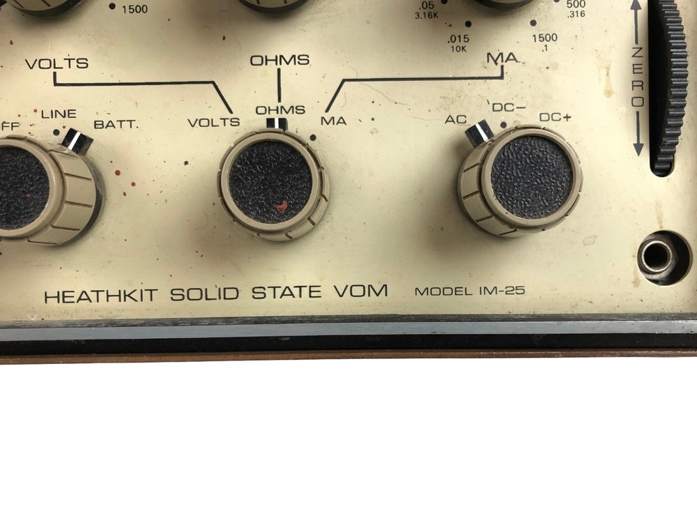 Vintage Heathkit IM-25 Solid State VOM Untested