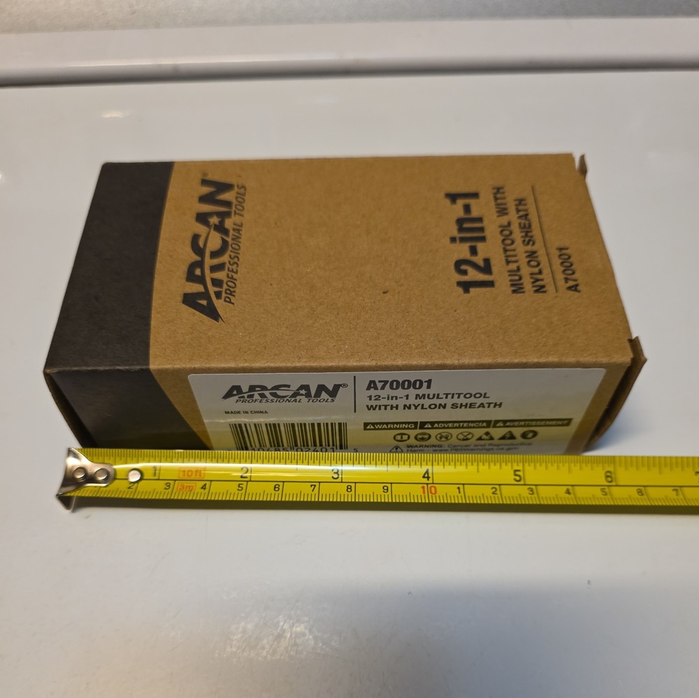 Arcan Profession Tools 12 in 1 Multitool with nylon sheath.