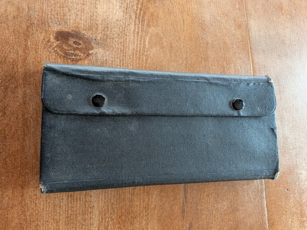 Old Engineering Drafting Tools With Leather Case