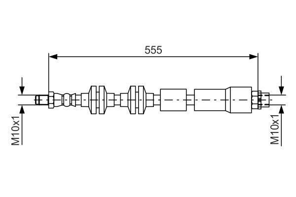 Brake Hose BOSCH 1987481569