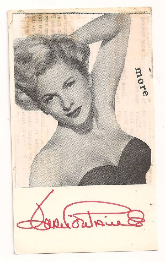 Joan Fontaine  AUTOGRAPHED  Postcard