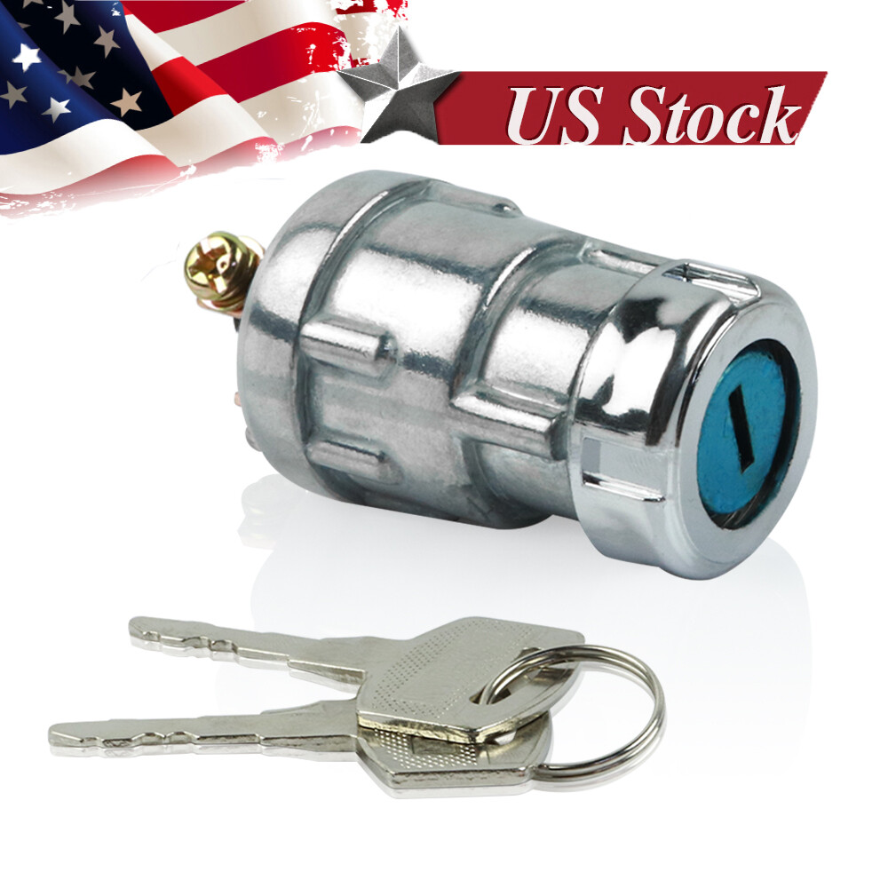 UNIVERSAL IGNITION Key SWITCH 12-VOLT 2 KEYS 3POSITION ON OFF START CAR BOAT