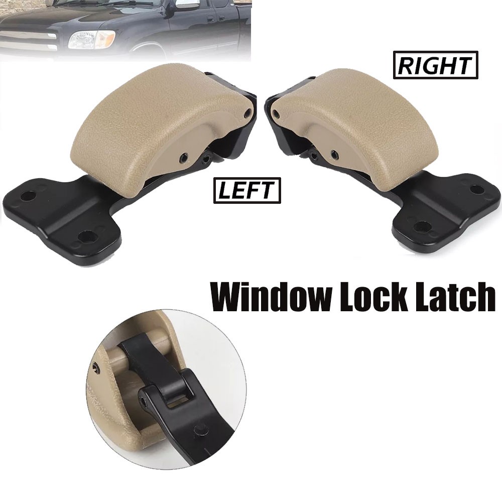 Pair Beige Rear Glass Window Latch Lock Left & Right For Toyota tundra 2000-2006