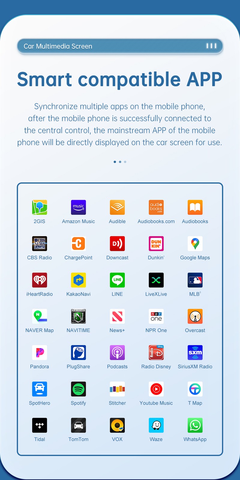 12.3" Wireless CarPlay Multimedia Touch Screen For Benz A B GLA CLA 2013-2019