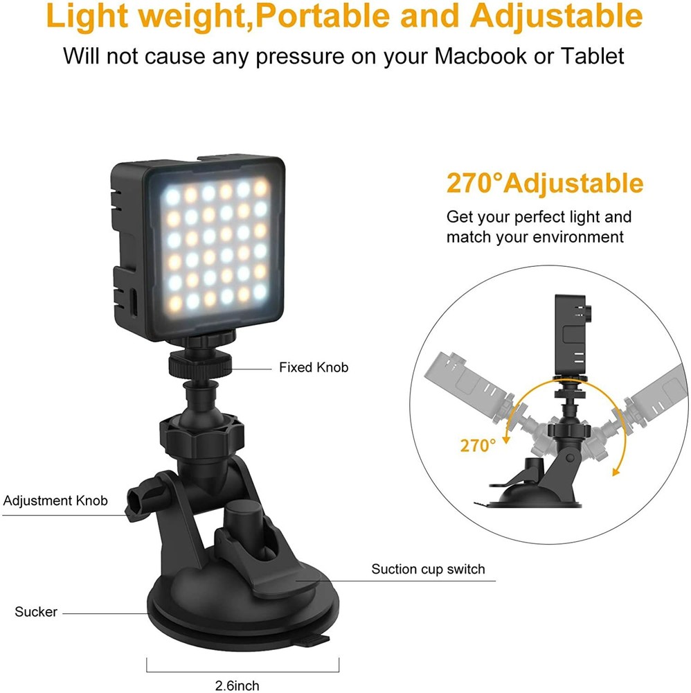 Flashoot Mini LED Light For Video-Conferencing, Zoom, Webcam