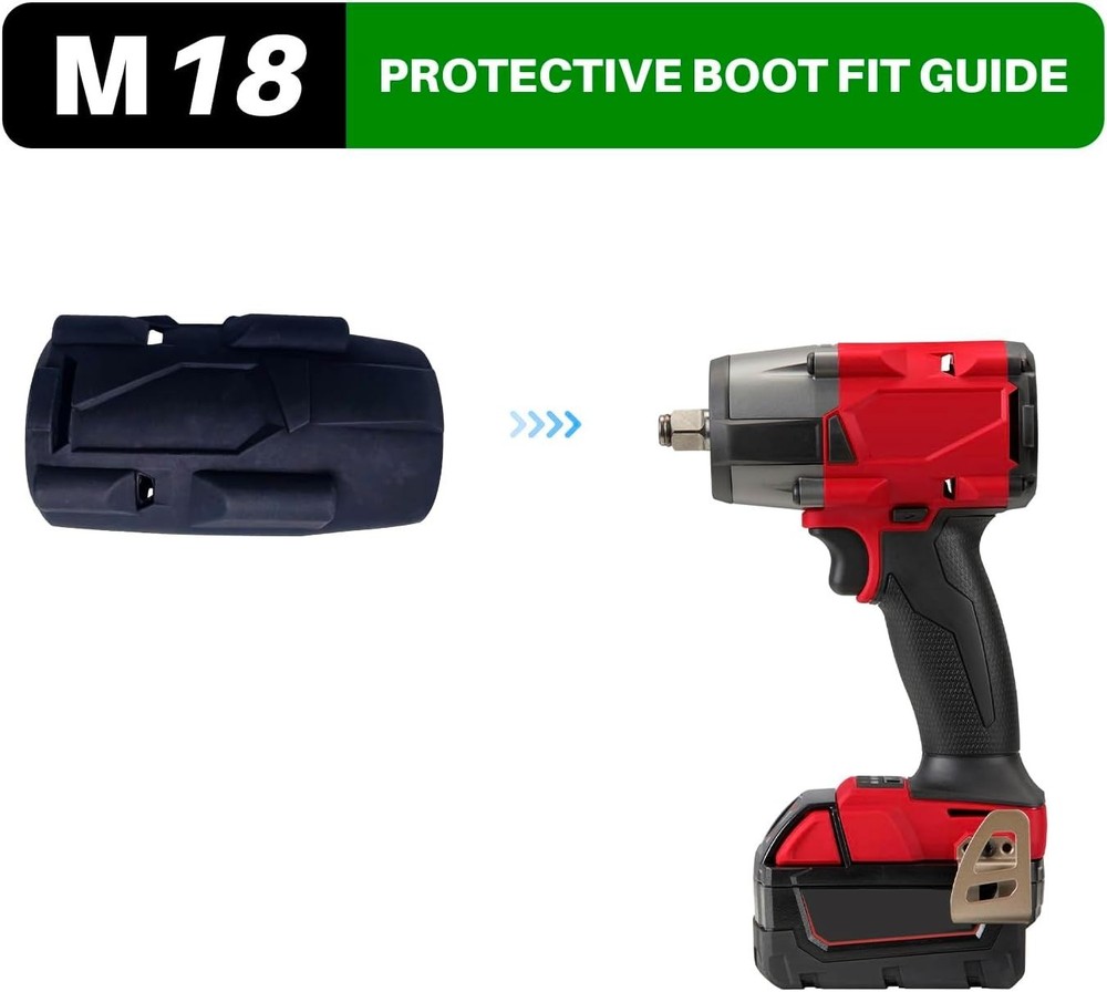 Durable Rubber Protective Boot for M18 Impact Wrench - Tool Safety Essential