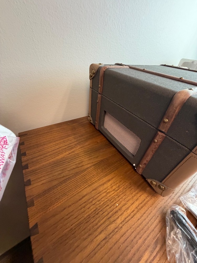 Crosley vintage trunk digital conversion turntable for RESTORATION HARDWARE