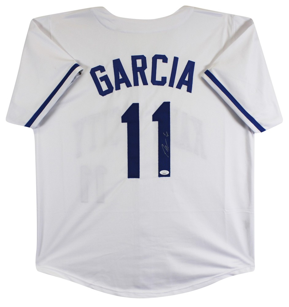 Maikel Garcia Authentic Signed White Pro Style Jersey Autographed JSA
