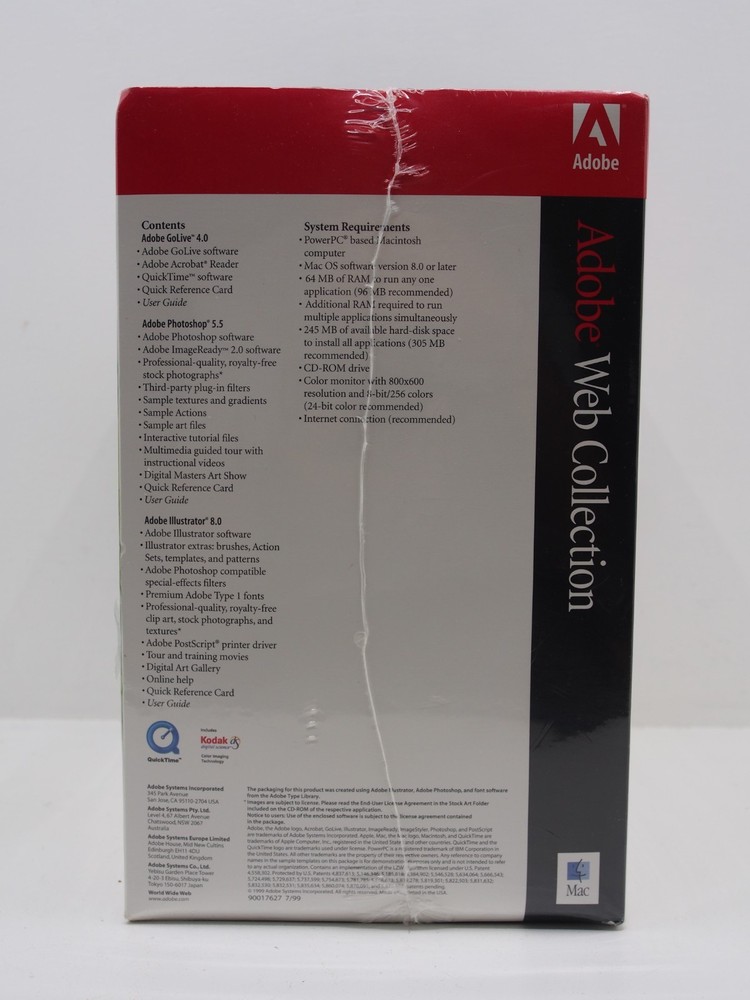 Adobe Web Collection Software BRAND NEW FACTORY SEALED.