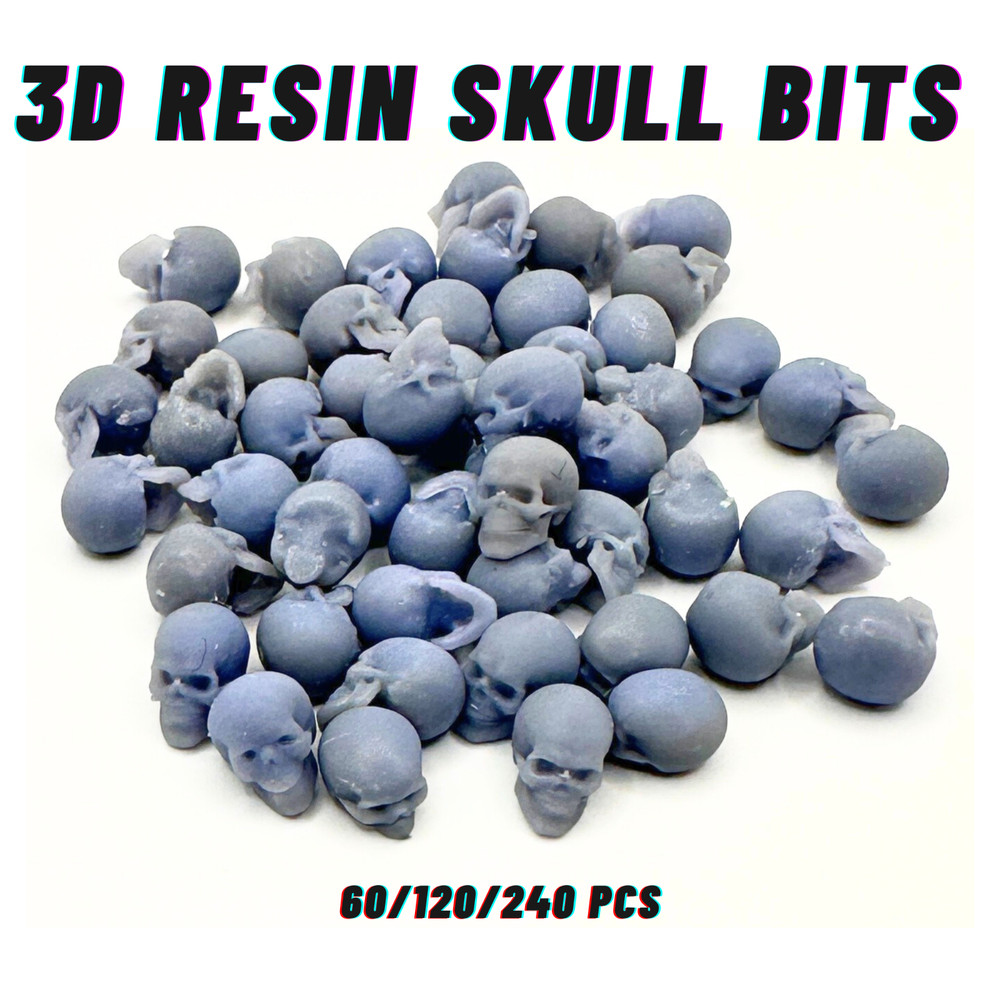 Warhammer Skulls Pack – 60 / 120 / 240 pcs 3D Resin  | Basing Bits | UK