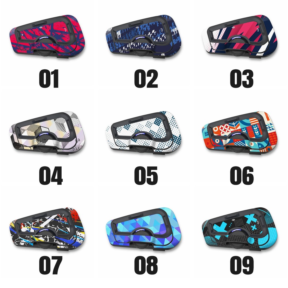For CARDO Freecom 4X 2X Headset Protective Sticker Skin 2 pcs Stripe Vector