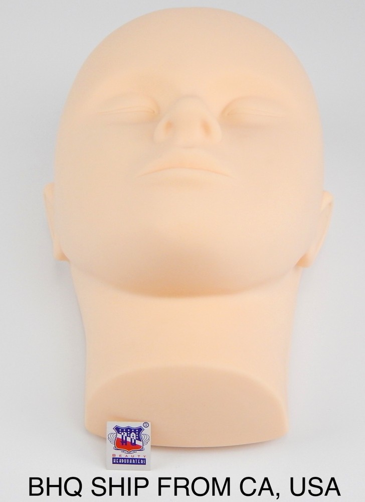 Practice Mannequin Manikin Head Eyelashes Makeup Massage Practice