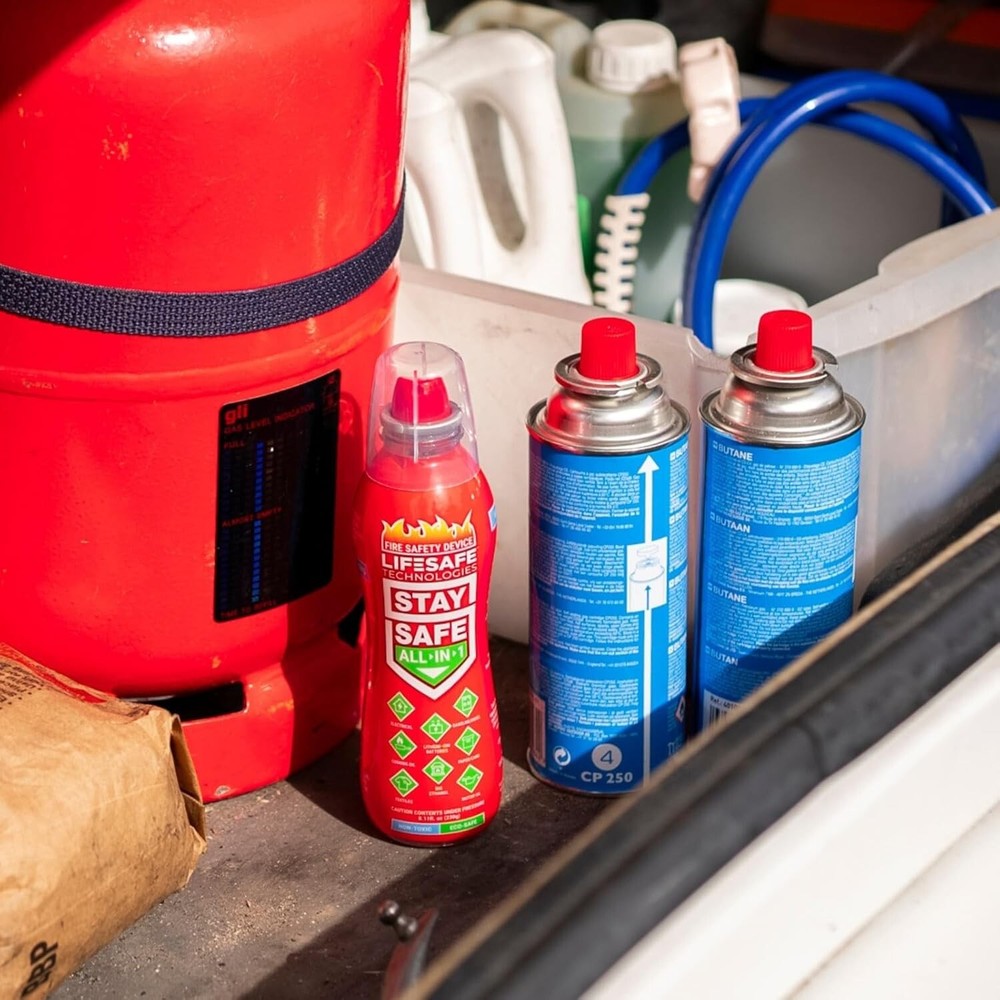 Multi-Purpose Fire Extinguisher for Lithium-Ion & Electrical Fires - Easy & Safe