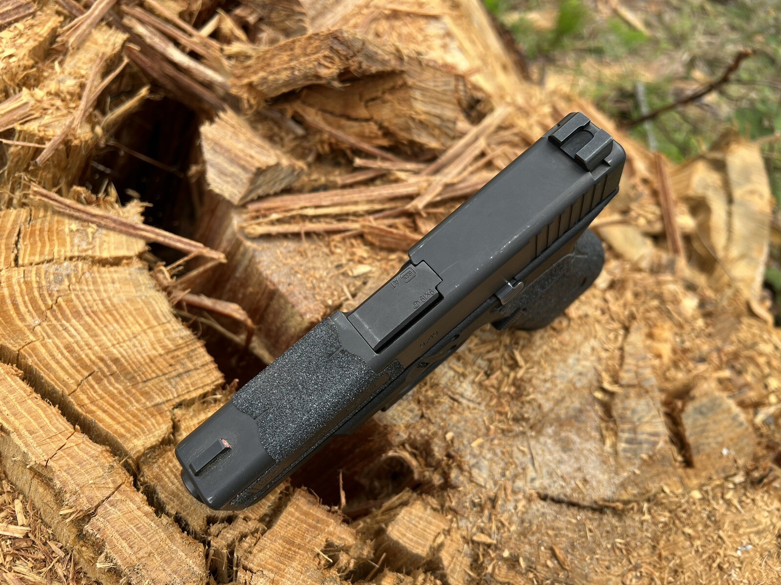 Glock Pistol Grip Tape for Front of Non Serrated Slide Fits others 17,19,22