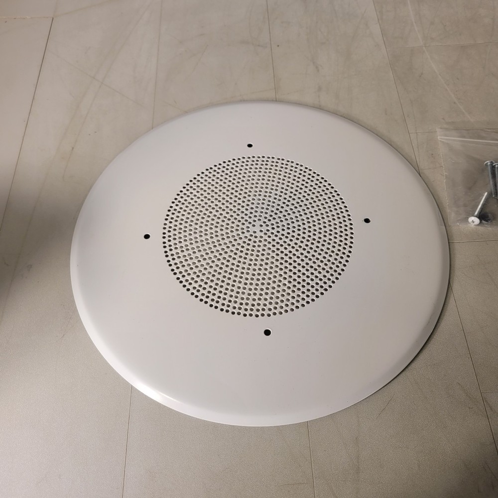 General Purpose 8" Speaker Baffle White with Hardware Cover