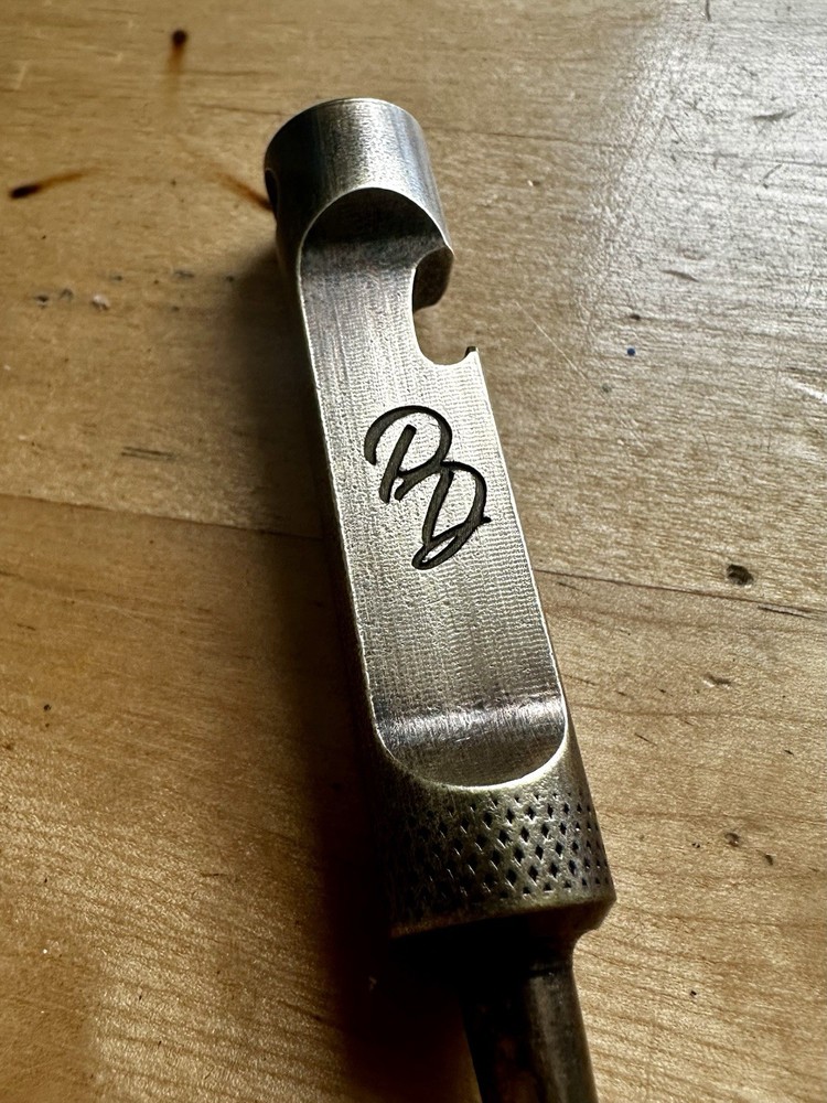 CNC Divot Tool- Solid Brass Bottle Opener! Made in USA! Laser Engraved!
