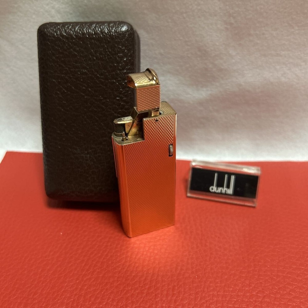 Overhauled Dunhill Rollagas lighter gold with box