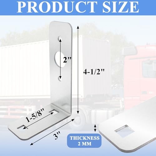 2 Pcs Trailer Light Brackets L Shape Tail Light Mounting Bracket Galvanized L
