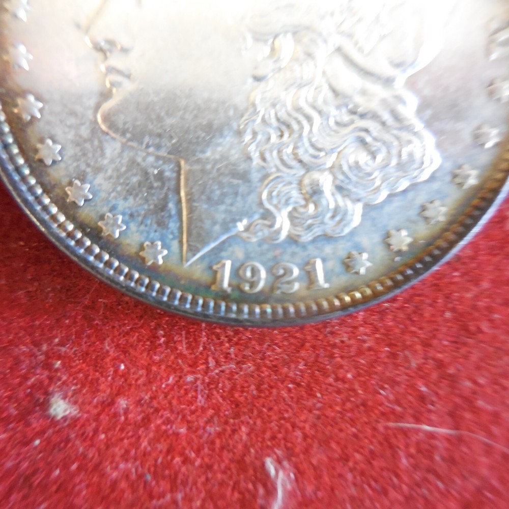 1921 Morgan Silver Dollar - Toning