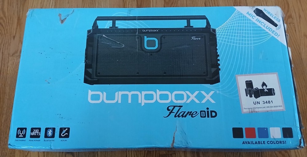 Bumpboxx Flare8 iD - 200 watts - Bluetooth - wirless mic
