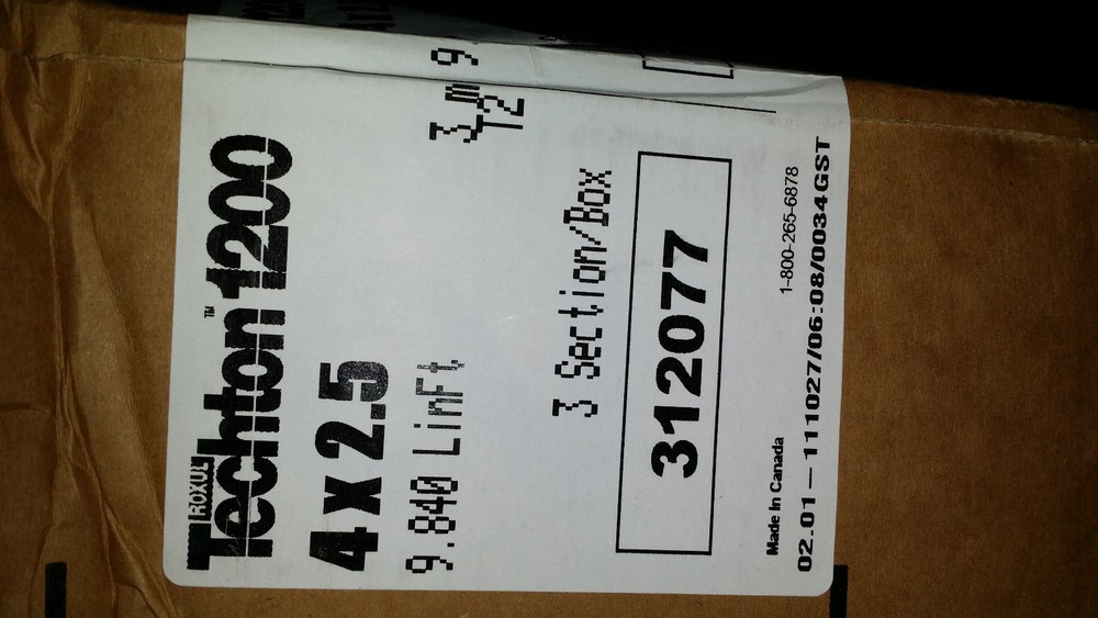 Roxul Techton 1200 Pipe Insulation 4"x2.5" 9.840 Linear ft