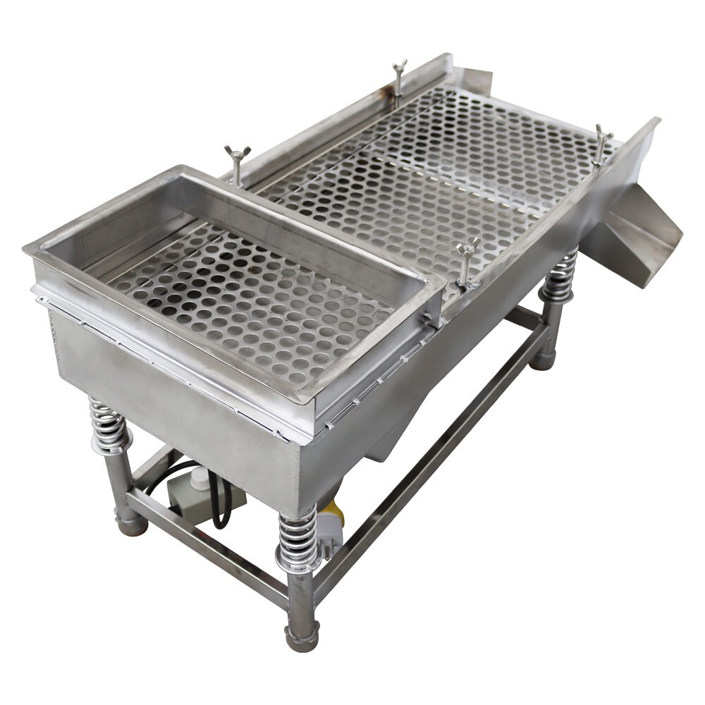 Easy Operation 15mmSieve Electric Linear Vibrating Screen One Layer JG30-75 110V