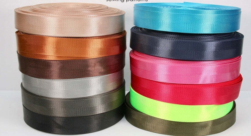 1.5" 3.8cm  Seat-belt Blue Red Green Black Polyester Webbing Strap Repair