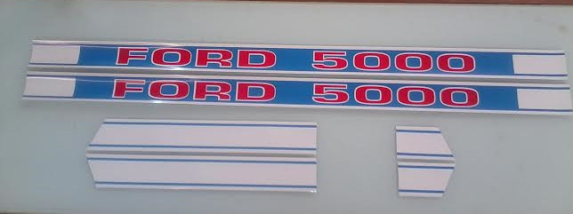 Ford 5000 hood decals