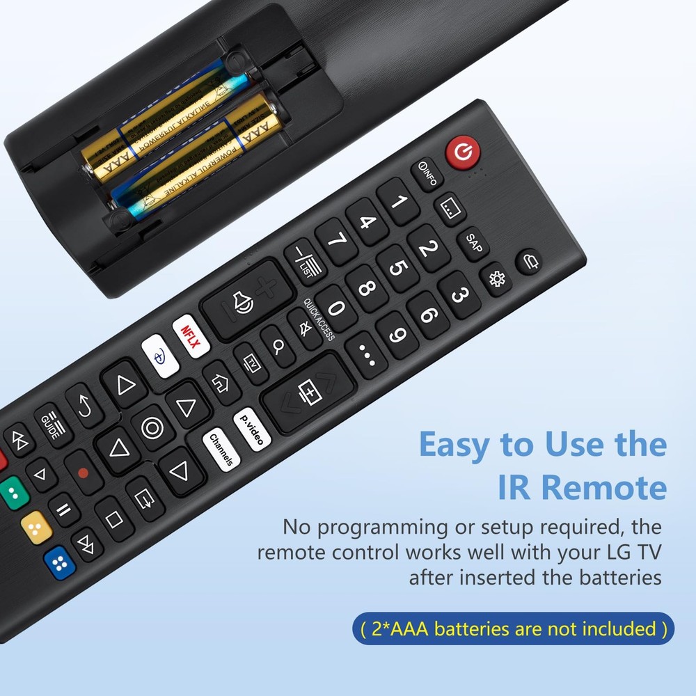 Universal-Remote for LG-Smart-TV-Remote-Control-Replacement(2017-2026) Black