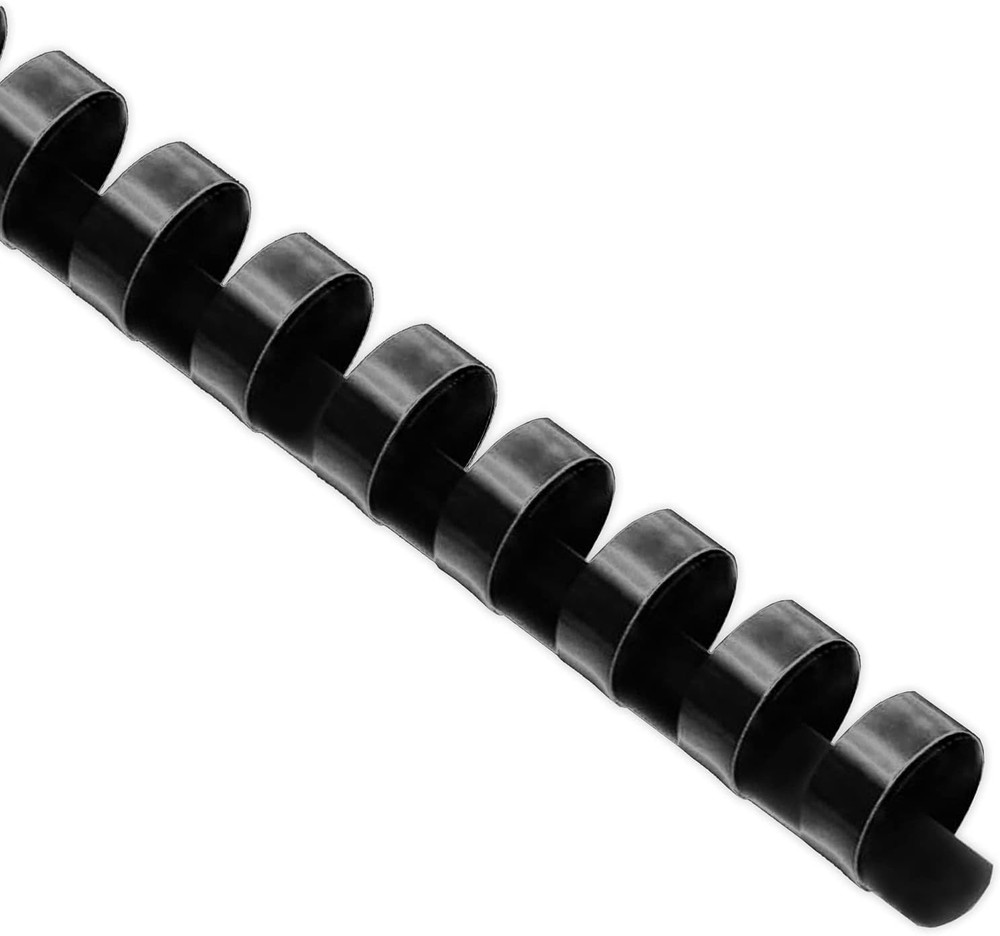 100 Pack Plastic Binding Comb Spines, 1/2 Inch Diameter, 90 Sheet Capacity, for