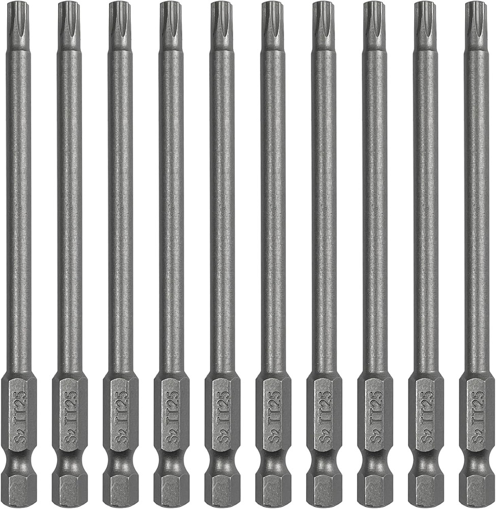 10PCS T25 Torx Screwdriver Bit Sets, 4‘’Length Magnetic Security Torx Bits Set (