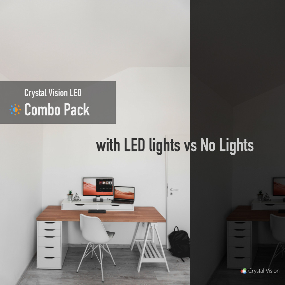 Crystal Vision Ceiling LED Light Kit Provided by Samsung w/ Dimmer Controller