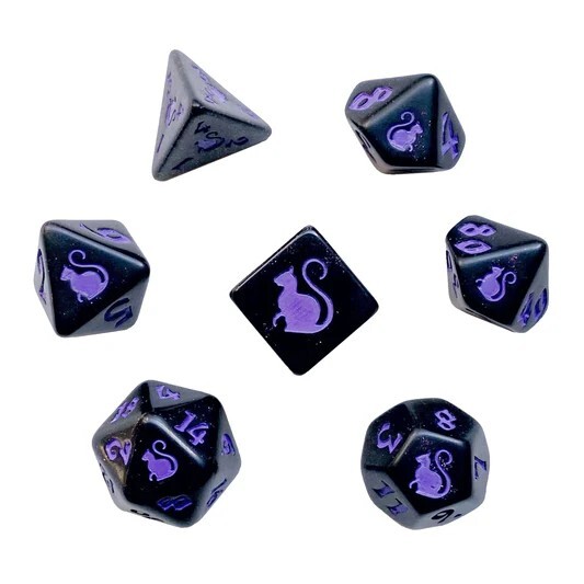 🪄🐈‍⬛ Kitty Clacks Dark Magic | Dnd Dice Set | Dungeons & Dragons