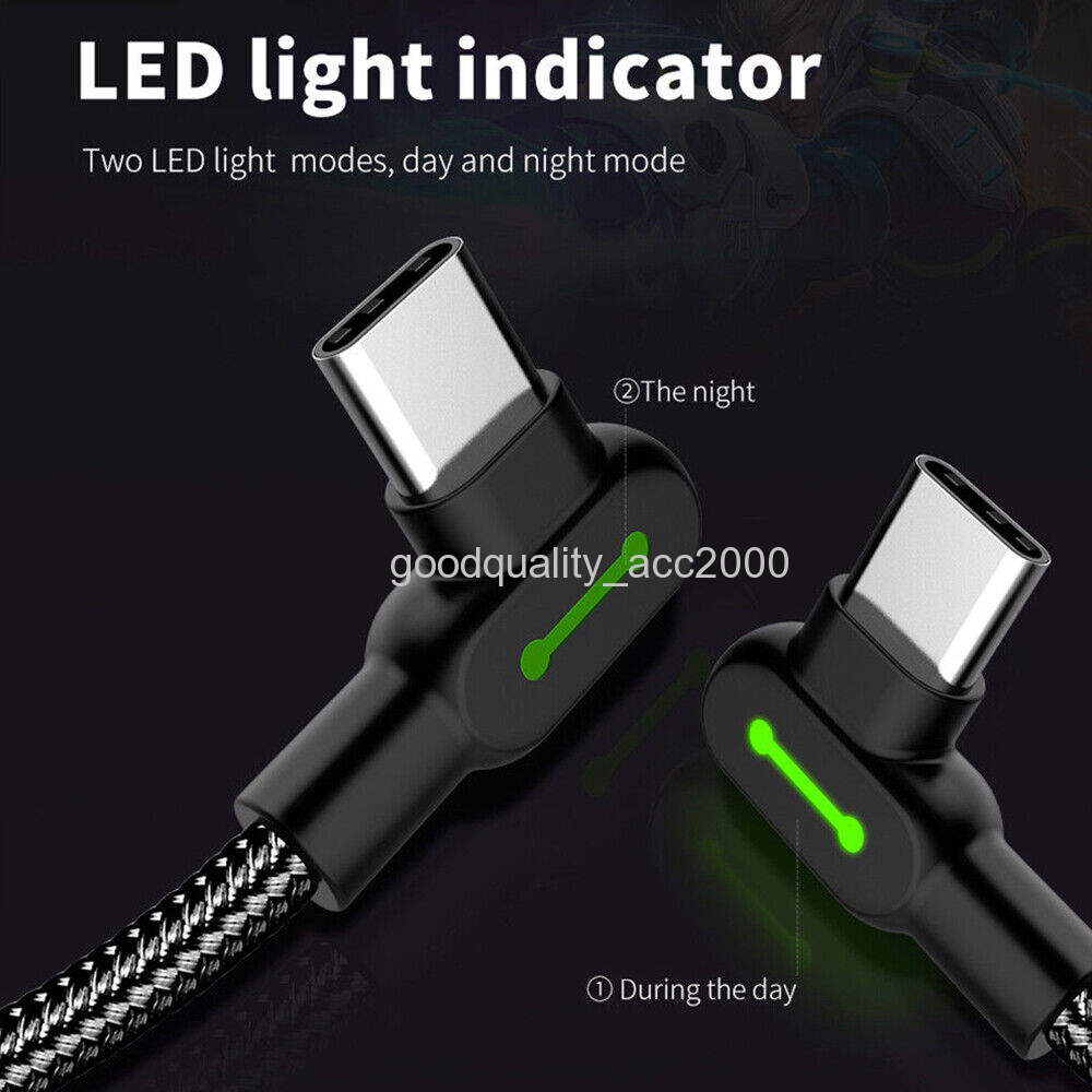 MCDODO 90 Degree Right Angle for iPhone Type C Micro Cable Fast Charge 0.5m - 3m